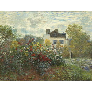 Claude Monet - Obrazová reprodukce The Artist's Garden in Argenteuil , 1873, (40 x 30 cm)