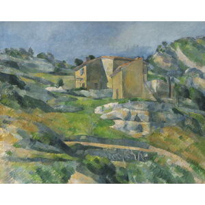 Paul Cezanne - Obrazová reprodukce Houses in the Provence: The Riaux Valley near L'Estaque, (40 x 30 cm)