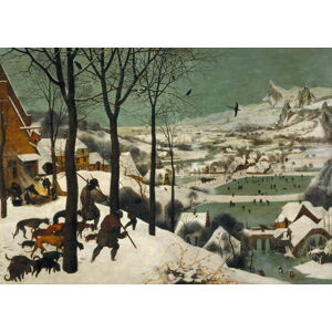 Pieter the Elder Bruegel - Obrazová reprodukce Hunters in the Snow (Winter), 1565, (40 x 30 cm)