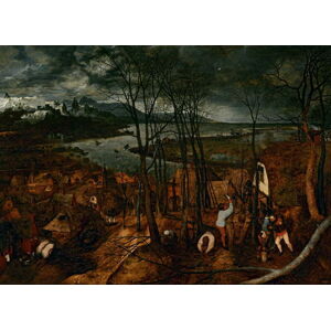 Pieter the Elder Bruegel - Obrazová reprodukce The Gloomy Day (early Spring), 1565, (40 x 30 cm)
