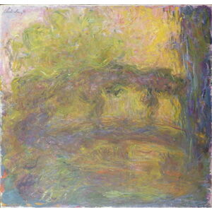 Claude Monet - Obrazová reprodukce The Japanese Bridge, 1918-24, (40 x 40 cm)