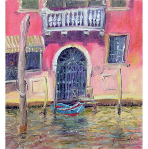 Antonia Myatt - Obrazová reprodukce Venetian Balcony, 2000, (35 x 40 cm)