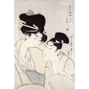 Kitagawa Utamaro - Obrazová reprodukce The pleasure of conversation,, (26.7 x 40 cm)