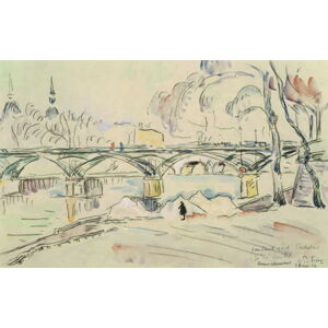 Paul Signac - Obrazová reprodukce The Pont des Arts, 1924, (40 x 24.6 cm)