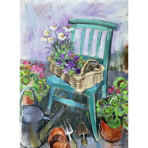Claire Spencer - Obrazová reprodukce Gardener's Chair, (30 x 40 cm)
