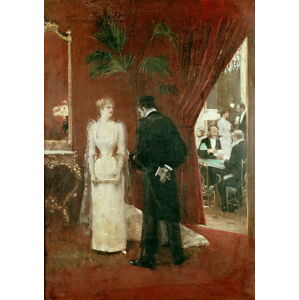 Jean Beraud - Obrazová reprodukce The Private Conversation, 1904, (26.7 x 40 cm)