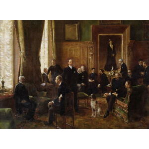 Jean Beraud - Obrazová reprodukce The Salon of the Countess Potocka, 1887, (40 x 30 cm)