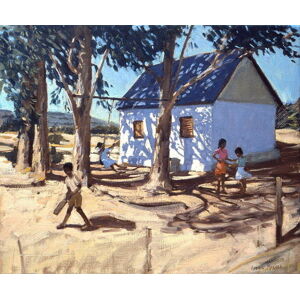 Andrew Macara - Obrazová reprodukce Little white house, Karoo, South Africa, (40 x 35 cm)