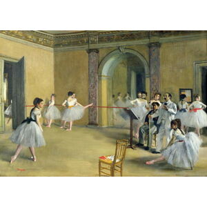 Edgar Degas - Obrazová reprodukce The Dance Foyer at the Opera on the rue Le Peletier, (40 x 30 cm)