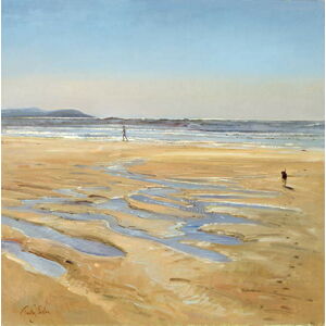 Timothy Easton - Obrazová reprodukce Beach Strollers, (40 x 40 cm)