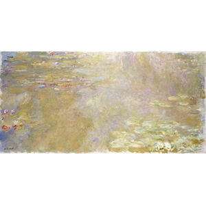 Monet, Claude - Obrazová reprodukce Waterlily Pond, c.1917-1919, (40 x 20 cm)