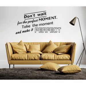 Nálepka na zeď s textem PERFECT MOMENT 100 x 200 cm