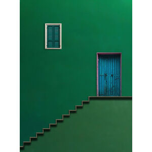 Umělecká fotografie Blue Door, Alfonso Novillo, (30 x 40 cm)