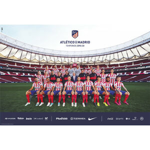 Plakát, Obraz - Atletico Madrid 2019/2020 - Team, (61 x 91.5 cm)