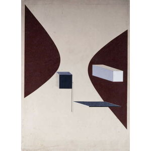 Obrazová reprodukce Proun N 90 (Ismenbuch), 1925, Lissitzky, Eliezer (El) Markowich, 30 × 40 cm