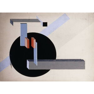 Obrazová reprodukce Proun N 89 (Kilmansvaria), c.1925, Lissitzky, Eliezer (El) Markowich, 40 × 30 cm