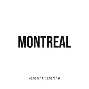 Ilustrace Montreal simple coordinates, Finlay & Noa, (30 x 40 cm)