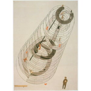 Moholy-Nagy, Laszlo - Obrazová reprodukce Kinetic Construction, (30 x 40 cm)