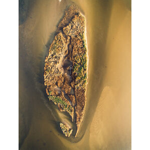 Umělecká fotografie Tiny island in the middle of the river, Javier Pardina, (30 x 40 cm)