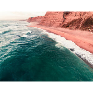 Umělecká fotografie Red hills in the atlantic Portugal coast, Javier Pardina, (40 x 30 cm)