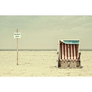 Umělecká fotografie Beach chair border, Burghard Nitzschmann, (40 x 26.7 cm)