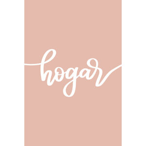Ilustrace Hogar pink, Veronika Boulová, (26.7 x 40 cm)