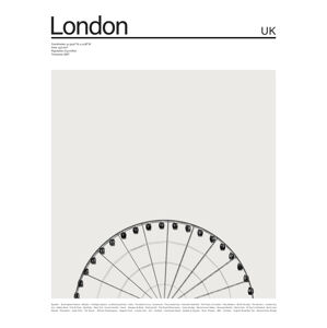 Ilustrace City London 2, Finlay & Noa, (30 x 40 cm)