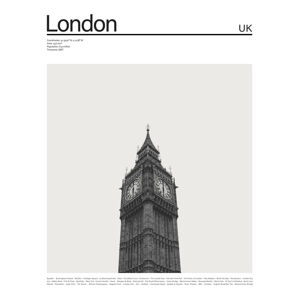 Ilustrace City London1, Finlay & Noa, (30 x 40 cm)