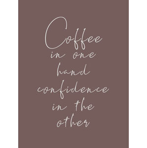 Ilustrace Coffee & confidence, Finlay & Noa, (30 x 40 cm)