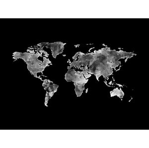 Ilustrace Worldmap platinum, Finlay & Noa, (40 x 30 cm)