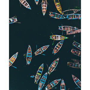 Umělecká fotografie Boat Rush, Yoan Guerreiro, (30 x 40 cm)
