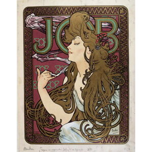 Mucha, Alphonse Marie - Obrazová reprodukce Job Cigarette Paper, (30 x 40 cm)