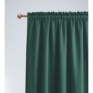 Elegantní tmavě zelený zatemňující závěs na řasící pásku 140 x 280 cm