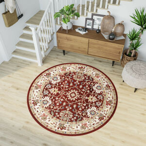 Elegantní kulatý vintage koberec
