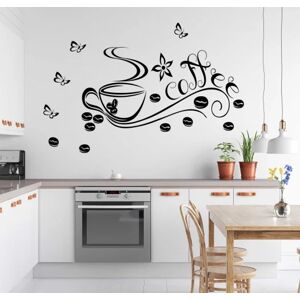 Nálepka na zeď do kuchyně šálek kávy COFFEE 100 x 200 cm