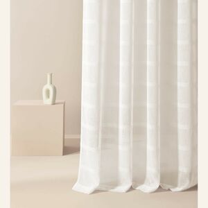 Měkká krémová záclona Maura s páskou na zavěšení 140 x 260 cm