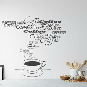 Samolepka na zeď - Káva
