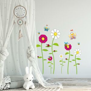 Dětské samolepky na zeď - Včely, Motýli, Beruška a Květiny