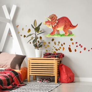 Dětské samolepky na zeď pro kluky - Triceratops