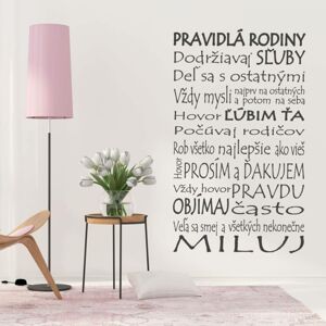 Šablony na malování - Pravidla rodiny