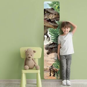 Samolepky do dětského pokoje - Dětský metr s dinosaurem