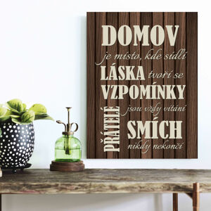 Obraz na zeď - Rodinná tabulka - V tomto domě