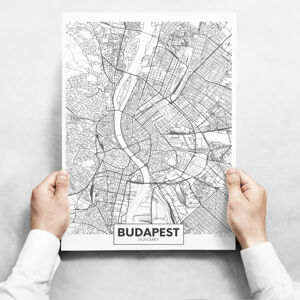 Sada obrazů - Map of Budapest II