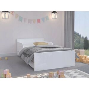 Univerzální dětská postel v klasické bílé barvě 180 x 90 cm