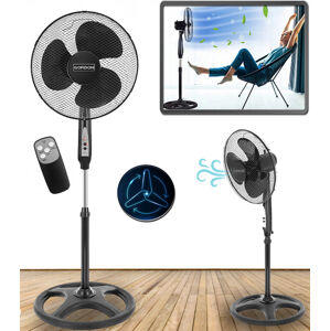 Stojanový ventilátor s dálkovým ovládáním 60W 135 cm