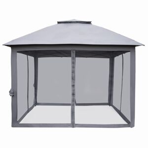 Zahradní altán 3 x 4 m s moskytiérou - antracit